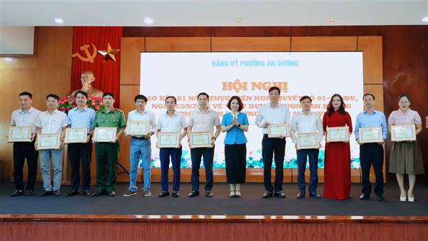 ĐẢNG ỦY PHƯỜNG AN DƯƠNG TỔ CHỨC HỘI NGHỊ SƠ KẾT 01 NĂM THỰC HIỆN NGHỊ QUYẾT VỀ XÂY DỰNG PHƯỜNG KHÔNG MA TÚY