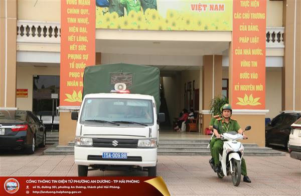 Công an phường An Dương: Quyết liệt thực hiện các giải pháp đảm bảo trật tự an toàn giao thông và mỹ quan đô thị