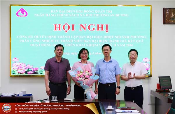 HỘI NGHỊ CÔNG BỐ QUYẾT ĐỊNH THÀNH LẬP, PHÂN CÔNG NHIỆM VỤ CHO THÀNH VIÊN BAN ĐẠI DIỆN VÀ ĐÁNH GIÁ KẾT QUẢ HOẠT ĐỘNG QUÝ I, TRIỂN KHAI NHIỆM VỤ QUÝ II/2026