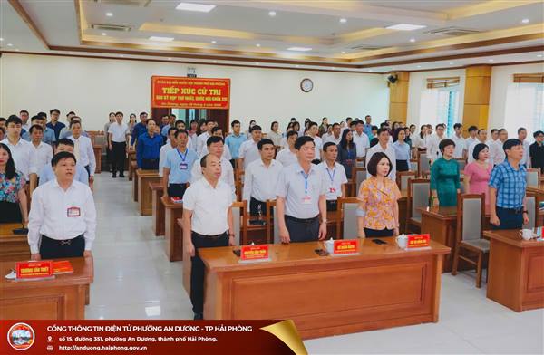 ĐẢNG ỦY – HĐND – UBND – ỦY BAN MTTQ VIỆT NAM PHƯỜNG AN DƯƠNG TỔ CHỨC LỄ CHÀO CỜ VÀ SINH HOẠT DƯỚI CỜ THÁNG 5/2026