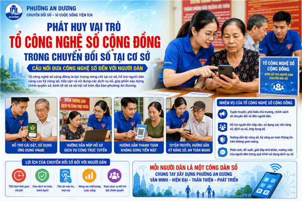 Phát huy vai trò Tổ công nghệ số cộng đồng – Cầu nối đưa chuyển đổi số đến với người dân