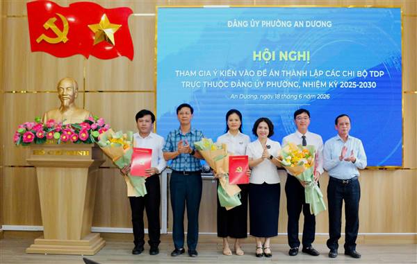 HỘI NGHỊ BAN CHẤP HÀNH ĐẢNG BỘ PHƯỜNG AN DƯƠNG HỌP CHO Ý KIẾN VỀ ĐỀ ÁN THÀNH LẬP CÁC CHI BỘ TỔ DÂN PHỐ TRỰC THUỘC ĐẢNG ỦY PHƯỜNG, NHIỆM KỲ 2025 – 2030 KHI SẮP XẾP, TỔ CHỨC LẠI TỔ DÂN PHỐ.