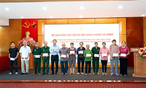 PHƯỜNG AN DƯƠNG: GẶP MẶT KỶ NIỆM 65 NĂM THẢM HỌA DA CAM Ở VIỆT NAM VÀ SƠ KẾT CÔNG TÁC HỘI 6 THÁNG ĐẦU NĂM 2026