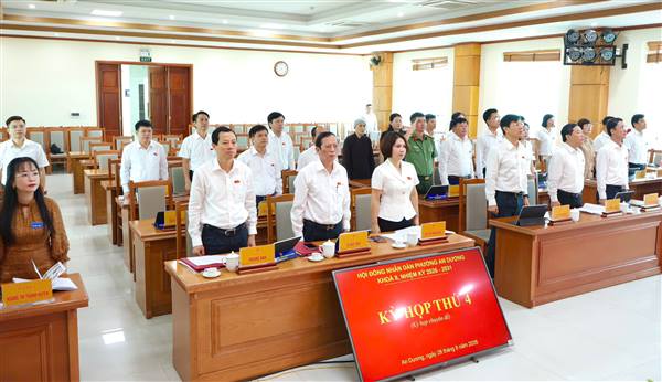 KỲ HỌP THỨ 4 (KỲ HỌP CHUYÊN ĐỀ) HĐND PHƯỜNG AN DƯƠNG KHÓA II, NHIỆM KỲ 2026 - 2031