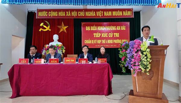 Các tổ đại biểu HĐND phường khóa I tiếp xúc cử tri chuẩn bị kỳ họp thứ 4 HĐND phường 