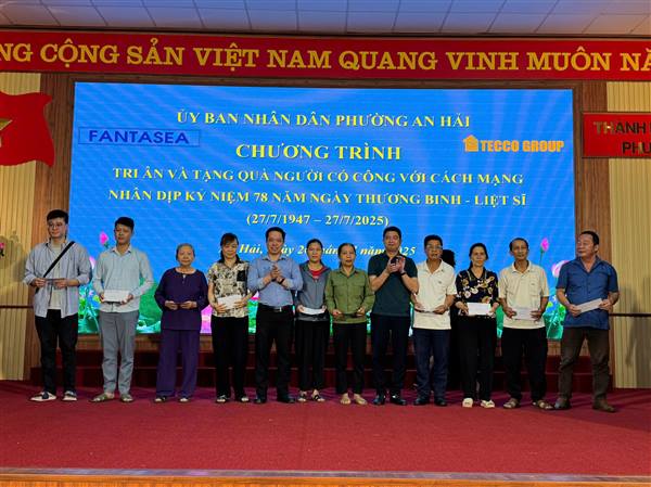 Chương trình tri ân và tặng quà người có công với cách mạng nhân dịp kỷ niệm 78 năm ngày Thương binh, Liệt sĩ