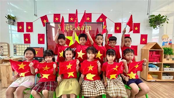 Trường Mầm non An Đồng II hân hoan chào đón ngày Quốc khánh 02/9 và chuẩn bị "Ngày hội đến trường của bé" năm học 2025-2026