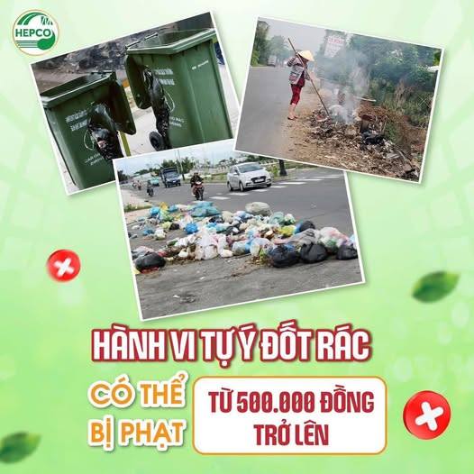 Quy định về xử lý các trường hợp đốt rác thải không đúng quy định