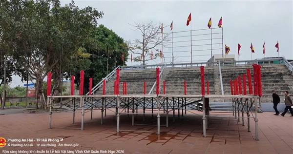Rộn ràng không khí chuẩn bị Lễ hội Vật làng Vĩnh Khê Xuân Bính Ngọ 2026