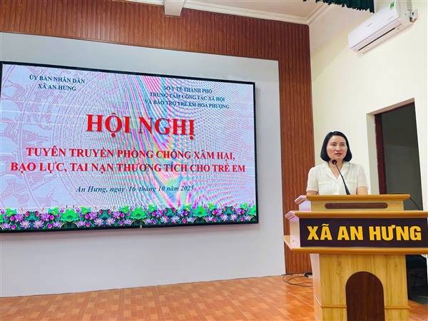 XÃ AN HƯNG TỔ CHỨC HỘI NGHỊ TUYÊN TRUYỀN PHÒNG, CHỐNG XÂM HẠI, BẠO LỰC VÀ TAI NẠN THƯƠNG TÍCH CHO TRẺ EM NĂM 2025