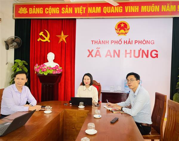 XÃ AN HƯNG THAM DỰ HỘI NGHỊ TRỰC TUYẾN TẬP HUẤN QUẢN LÝ NHÀ NƯỚC TRONG LĨNH VỰC KHOA HỌC VÀ CÔNG NGHỆ