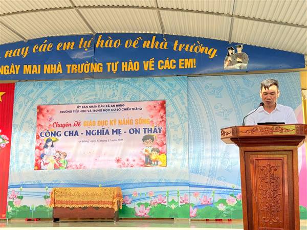 TRƯỜNG TH&THCS CHIẾN THẮNG TỔ CHỨC CHUYÊN ĐỀ ĐỘI CẤP THÀNH PHỐ VỚI CHỦ ĐỀ “CÔNG CHA, NGHĨA MẸ, ƠN THẦY” NĂM HỌC 2025–2026.