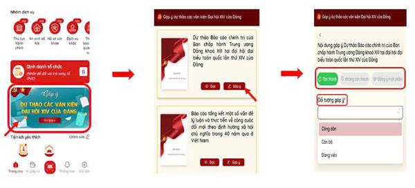 Tổ chức lấy ý kiến Nhân dân vào các dự thảo văn kiện Đại hội XIV của Đảng qua ứng dụng VNeID