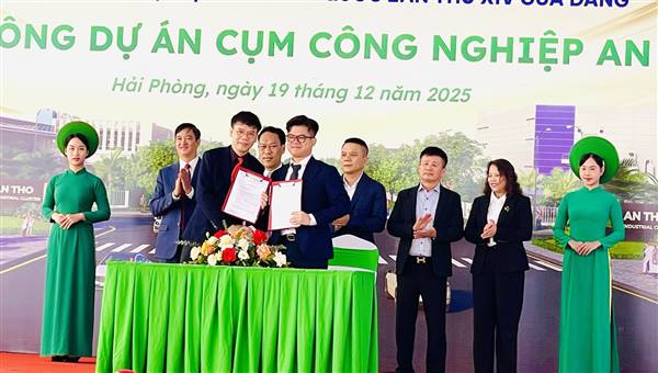 LỄ KHỞI CÔNG DỰ ÁN CỤM CÔNG NGHIỆP AN THỌ XÃ AN HƯNG THÀNH PHỐ HẢI PHÒNG