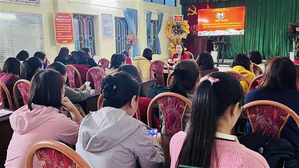 CHI BỘ TRƯỜNG MẦM NON AN THỌ TỔ CHỨC HỘI NGHỊ KIỂM ĐIỂM, ĐÁNH GIÁ, XẾP LOẠI CHẤT LƯỢNG TẬP THỂ VÀ ĐẢNG VIÊN NĂM 2025