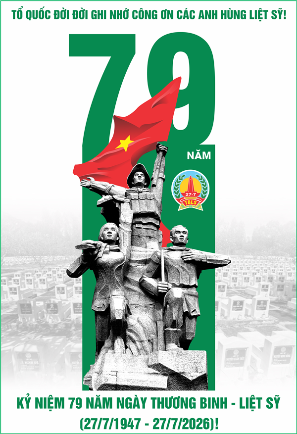 THÔNG BÁO TỔ CHỨC LỄ DÂNG HƯƠNG NHÂN KỶ NIỆM 79 NĂM NGÀY THƯƠNG BINH - LIỆT SĨ