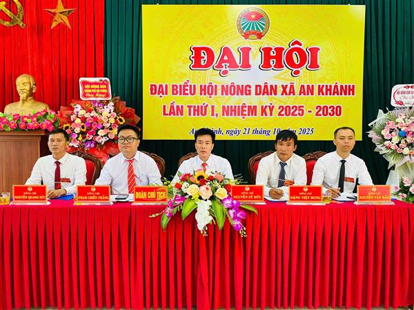 Đại hội đại biểu hội Nông dân xã An Khánh lần thứ I, nhiệm kỳ 2025 -2030