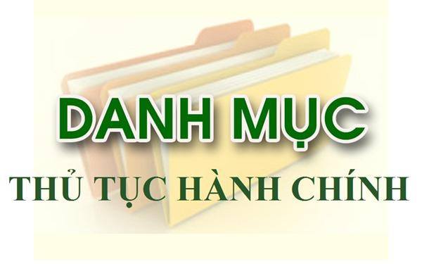 Danh mục thủ tục hành chính xã An Khánh