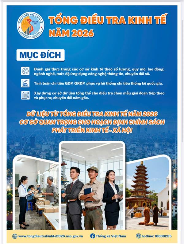 Báo cáo công tác tổ chức, triển khai điều tra phiếu cá thể Tổng điều tra kinh tế năm 2026 