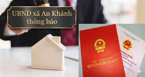 UBND xã An Khánh thông báo đấu giá Đất