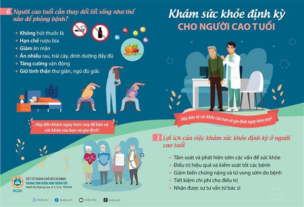 Thông báo về việc tổ chức khám sức khoẻ định kỳ, sàng lọc một số bệnh thường gặp miễn phí cho Người cao tuổi, người yếu thế trên đại bàn xã  