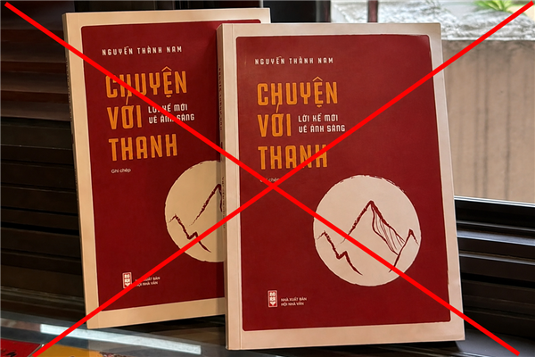 V/v tiếp nhận sách thu hồi đối với cuốn sách “Chuyện với Thanh - Lời kể mới về ánh sáng” 