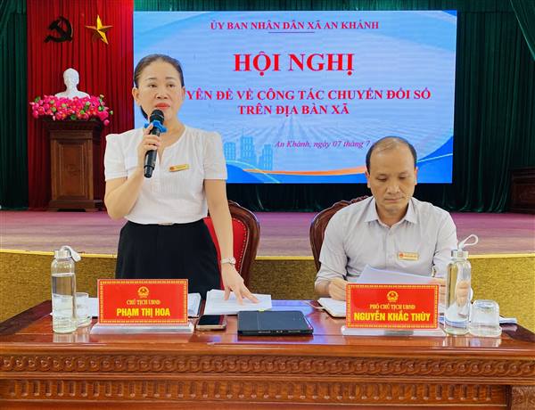 Hội nghị chuyên đề về công tác chuyển đổi số trên địa bàn xã