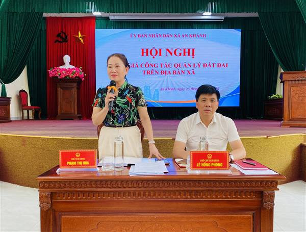UBND xã An Khánh tổ chức buổi làm việc về công tác quản lý đất đai trên địa bàn xã năm 2026