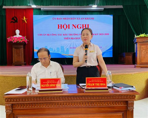 Ủy ban nhân dân xã An Khánh tổ chức Hội nghị chuẩn bị công tác bầu cử Trưởng thôn nhiệm kỳ 2025 - 2030.