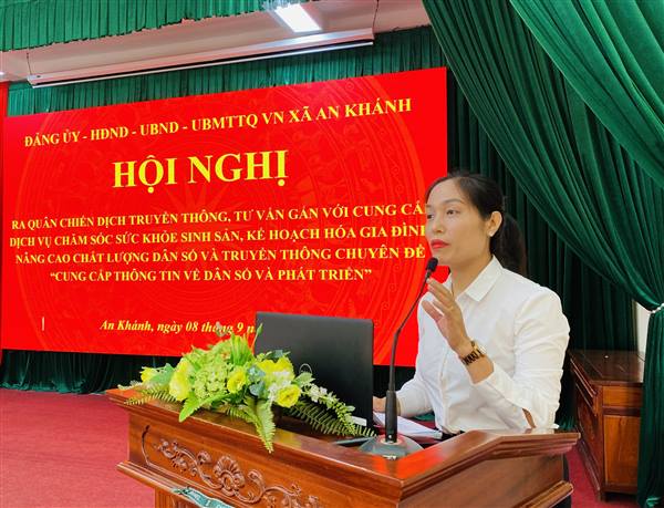 Hội nghị ra quân chiến dịch truyền thông, tư vấn gắn với cung cấp dịch vụ chăm sóc sức khỏe sinh sản, kế hoạch hóa gia đình, nâng cao chất lượng dân số và truyền thông chuyên đề “Cung cấp thông tin về Dân số và Phát triển”.