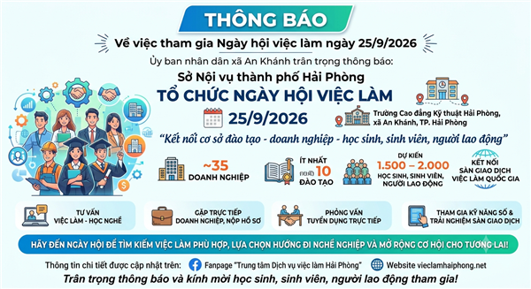 Phối hợp tuyên truyền, vận động người dân tham gia Ngày hội việc làm ngày 25/9/2026