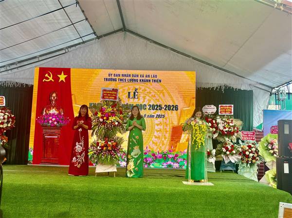 Trường THCS Lương Khánh Thiện tưng bừng khai giảng năm học mới 2025-2026