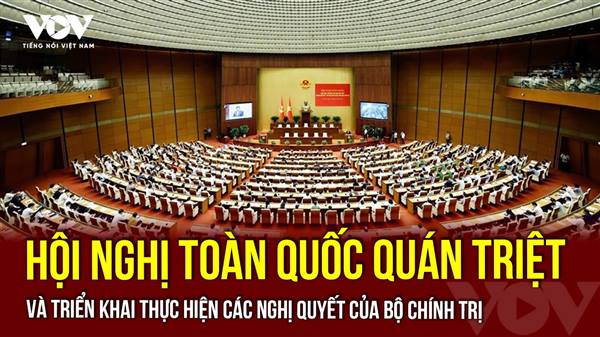 Hội nghị toàn quốc quán triệt, triển khai thực hiện các Nghị quyết của Bộ Chính trị.