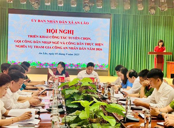 Xã An Lão triển khai kế hoạch tuyển chọn, gọi công dân nhập ngũ và thực hiện nghĩa vụ tham gia Công an nhân dân năm 2026.