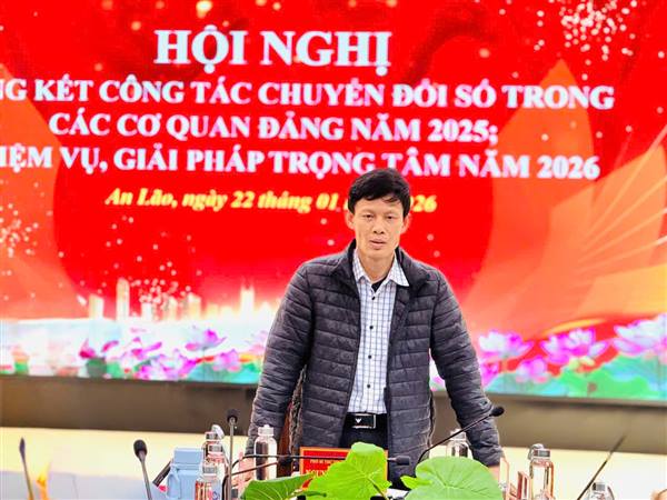 ĐẢNG UỶ XÃ AN LÃO TỔNG KẾT CÔNG TÁC CHUYỂN ĐỔI SỐ TRONG CÁC CƠ QUAN ĐẢNG NĂM 2025, TRIỂN KHAI NHIỆM VỤ TRỌNG TÂM NĂM 2026.