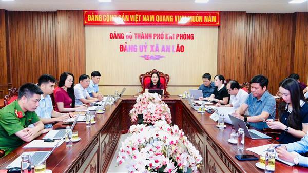 ĐẢNG UỶ XÃ AN LÃO RÀ SOÁT, ĐÁNH GIÁ VIỆC VẬN HÀNH MÔ HÌNH CHÍNH QUYỀN 2 CẤP, KIỆN TOÀN TỔ CHỨC ĐẢNG.