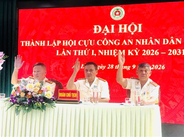 HỘI CỰU CÔNG AN NHÂN DÂN XÃ AN LÃO TỔ CHỨC ĐẠI HỘI ĐẠI BIỂU LẦN THỨ I, NHIỆM KỲ 2026 – 2031