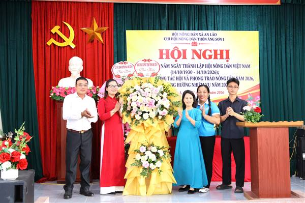 CHI HỘI NÔNG DÂN ÁNG SƠN 1 LONG TRỌNG TỔ CHỨC LỄ KỶ NIỆM 96 NĂM NGÀY THÀNH LẬP HỘI NÔNG DÂN VIỆT NAM