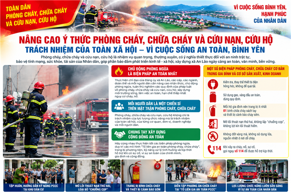 Nâng cao ý thức phòng cháy, chữa cháy và cứu nạn, cứu hộ trong Nhân dân