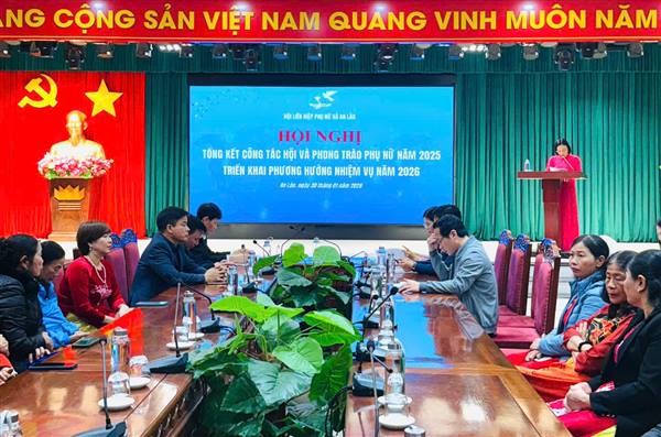 HỘI LIÊN HIỆP PHỤ NỮ XÃ AN LÃO TỔNG KẾT CÔNG TÁC HỘI NĂM 2025, TRIỂN KHAI NHIỆM VỤ NĂM 2026.