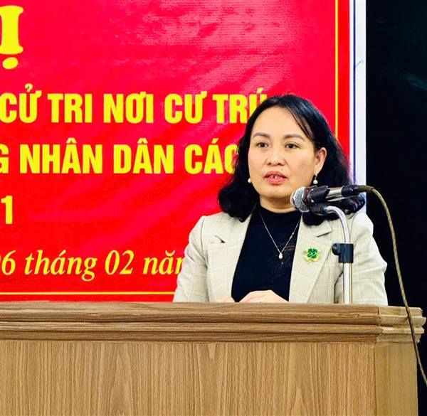 Hội nghị lấy ý kiến nhận xét của cử tri nơi cư trú đối với người ứng cử đại biểu HĐND các cấp nhiệm kỳ 2026 – 2031 tại thôn Kinh Xuyên
