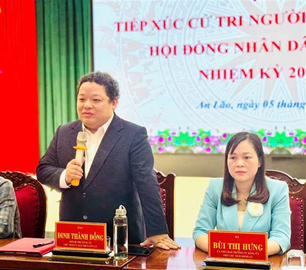  Hội nghị tiếp xúc cử tri của người ứng cử đại biểu HĐND xã An Lão khóa II, nhiệm kỳ 2026–2031.