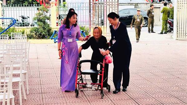 Xã An Lão: Tỷ lệ cử tri đi bầu cử đạt 99,96% tính đến 16 giờ ngày 15/3