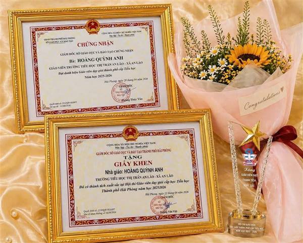 Trường Tiểu học Thị trấn An Lão: Hai giáo viên đạt thành tích xuất sắc cấp thành phố