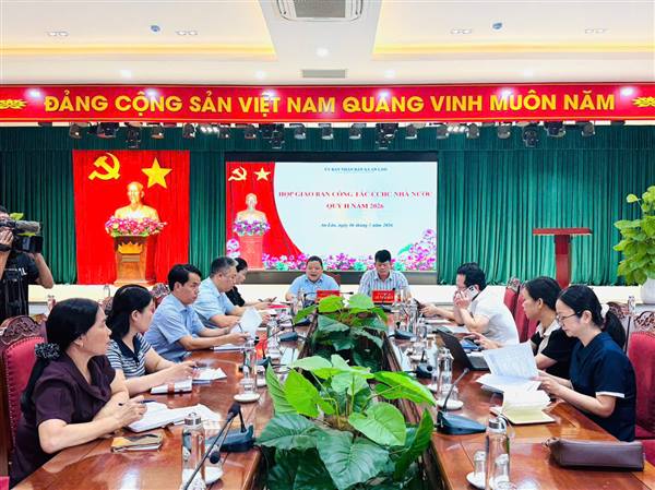 UBND xã An Lão giao ban công tác cải cách hành chính quý II năm 2026