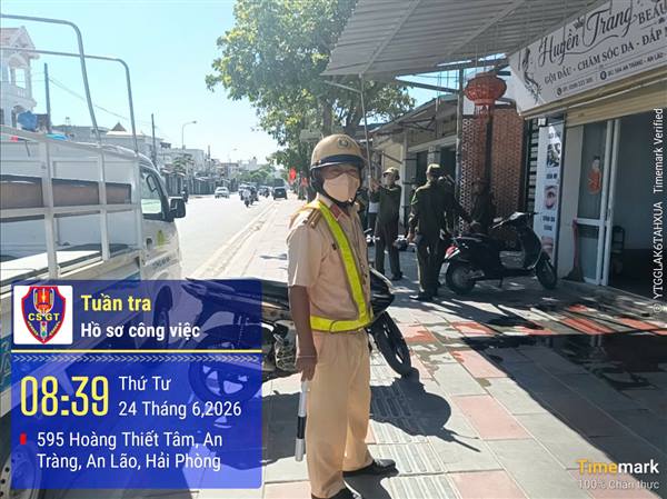 XÃ AN LÃO XỬ LÝ 24 TRƯỜNG HỢP VI PHẠM TRẬT TỰ ĐÔ THỊ, ATGT