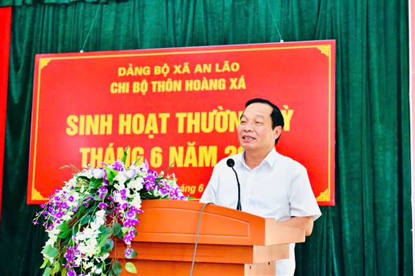 CHI BỘ THÔN HOÀNG XÁ NÂNG CAO CHẤT LƯỢNG SINH HOẠT, PHÁT HUY VAI TRÒ HẠT NHÂN CHÍNH TRỊ Ở CƠ SỞ