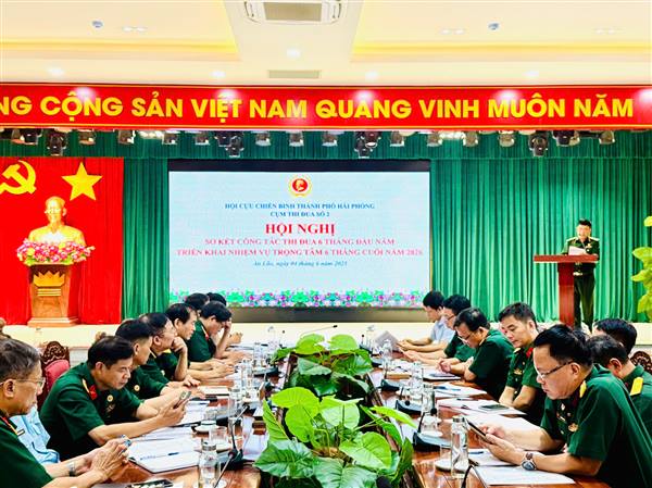 CỤM THI ĐUA SỐ 2 HỘI CỰU CHIẾN BINH THÀNH PHỐ HẢI PHÒNG SƠ KẾT PHONG TRÀO THI ĐUA “CỰU CHIẾN BINH GƯƠNG MẪU” 6 THÁNG ĐẦU NĂM 2026