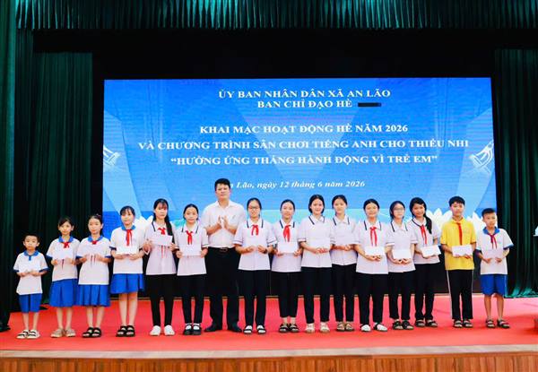 XÃ AN LÃO KHAI MẠC HOẠT ĐỘNG HÈ NĂM 2026