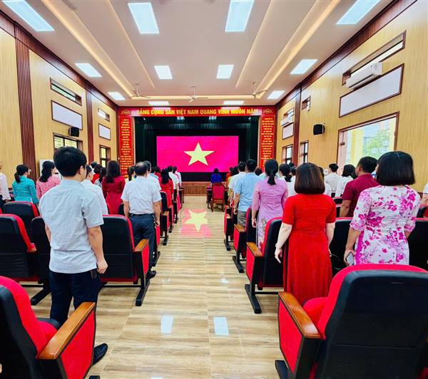 XÃ AN LÃO TỔ CHỨC LỄ CHÀO CỜ VÀ SINH HOẠT DƯỚI CỜ THÁNG 8 NĂM 2026.
